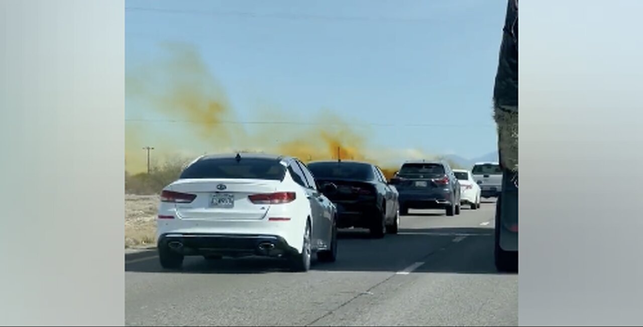 Chemical Spill along I-10 in Tucson Looks Like a Scene Out of a Movie