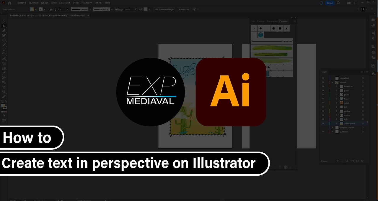 Tutorial about putting text in perspective on adobe illustrator