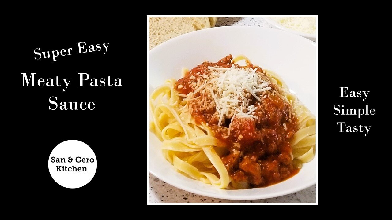 Super Easy Meaty Pasta Sauce Recipe