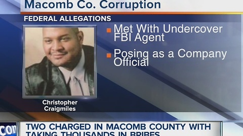 Two charged with taking thousands in bribes in Macomb County