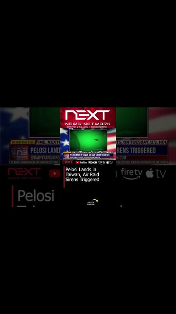 Pelosi Lands in Taiwan, Air Raid Sirens Triggered #shorts