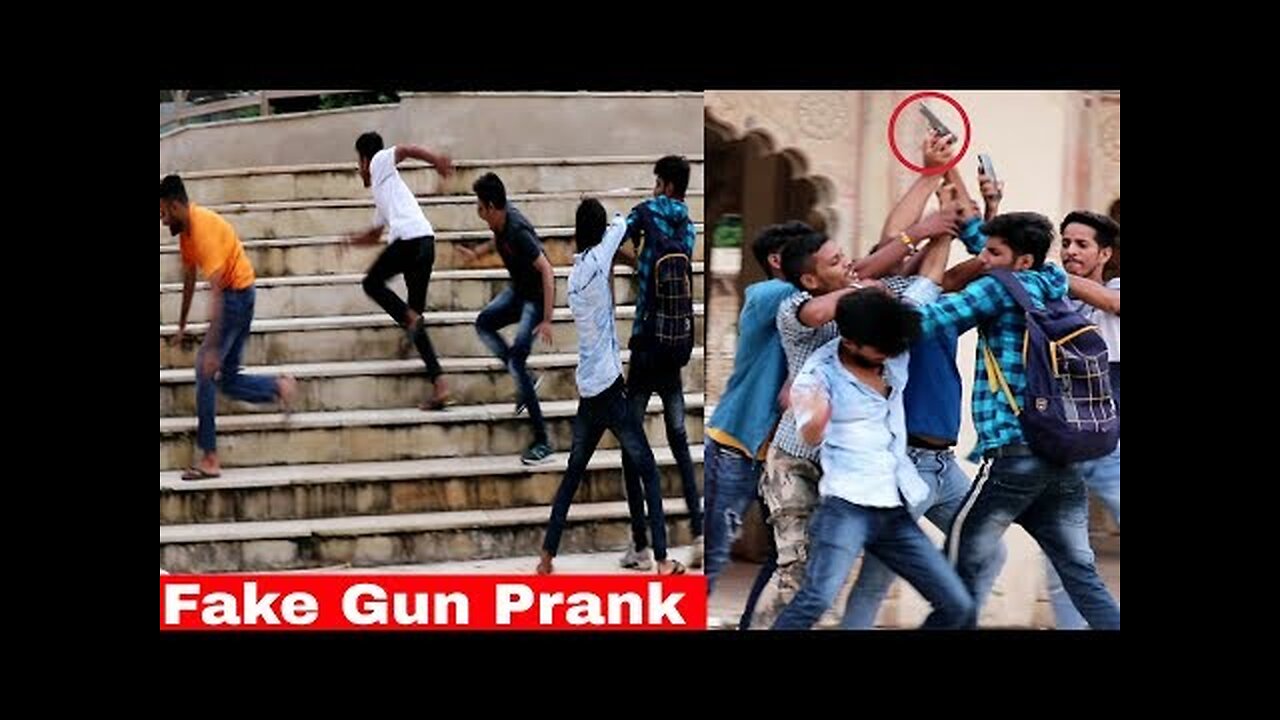 Fake Gun Prank In Public Unique Style Prank In India Ar Prank