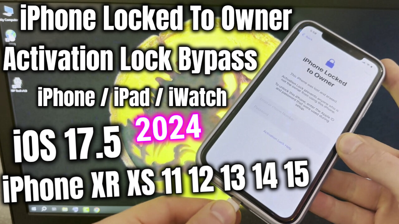 How to Unlock iPhone Locked to Owner Bypass iOS 17.5 iCloud iPhone 15 14 13 12 11 XS XR