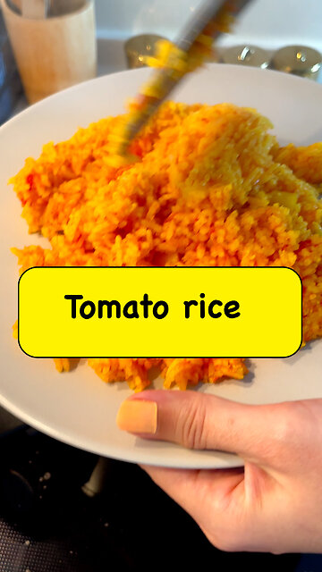 Tomato rice is a quick and easy meal to prepar