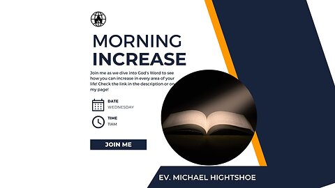 5 Things to Be Successful Pt. 2 | Morning Increase