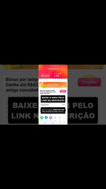 as 3 formas de ganhar dinheiro no kwai 🤩🤩🤩