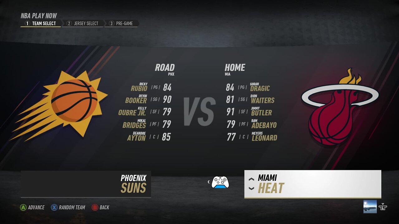 🏀NBA Live Season - Week 3 - Phoenix Suns (Road) VS (Home) Miami Heat