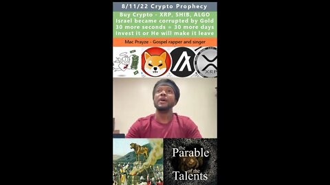 $2.00 SHIB, XRP, ALGO, Wealth Transfer prophecy - Mac Prayze 8/11/22