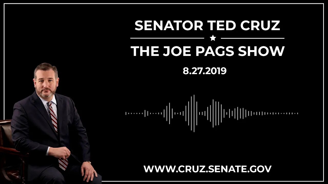 Sen. Ted Cruz on the Joe Pags Show Discussing Hurricane Harvey, Immigration, and the Supreme Court