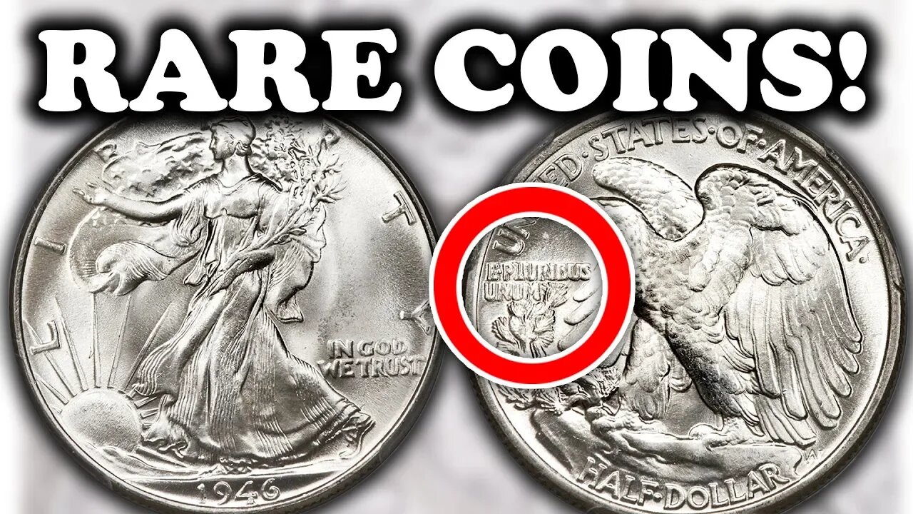 1946 WALKING LIBERTY HALF DOLLARS WORTH MONEY - RARE SILVER COINS TO LOOK FOR!!