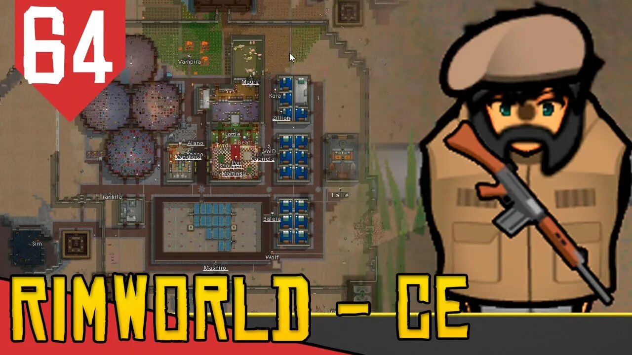 Rapostas e NEGOCIOS - Rimworld Combat Extended #64 [Série Gameplay PT-BR]