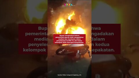Bentrok Simpatisan PDIP dengan Simpatisan PPP di Magelang #pdiperjuangan #ppp #kampanye #rusuh