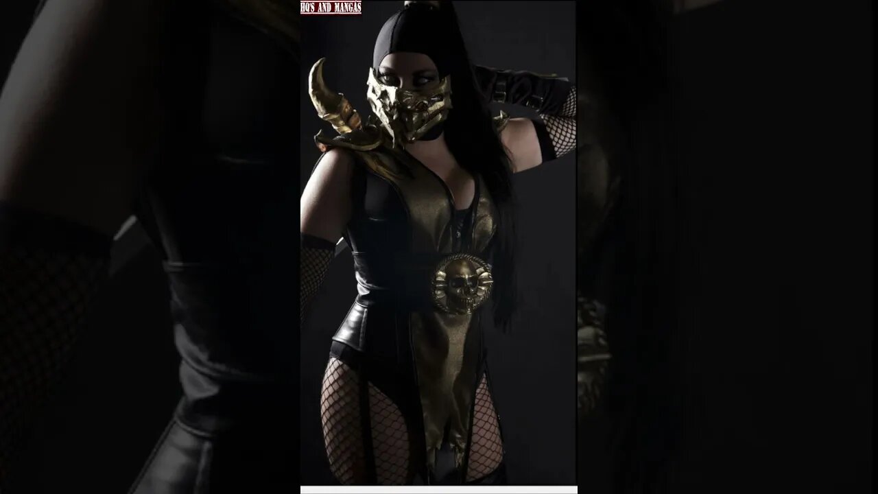 Cosplay - Scorpion - Versão Feminina - Mortal Kombat