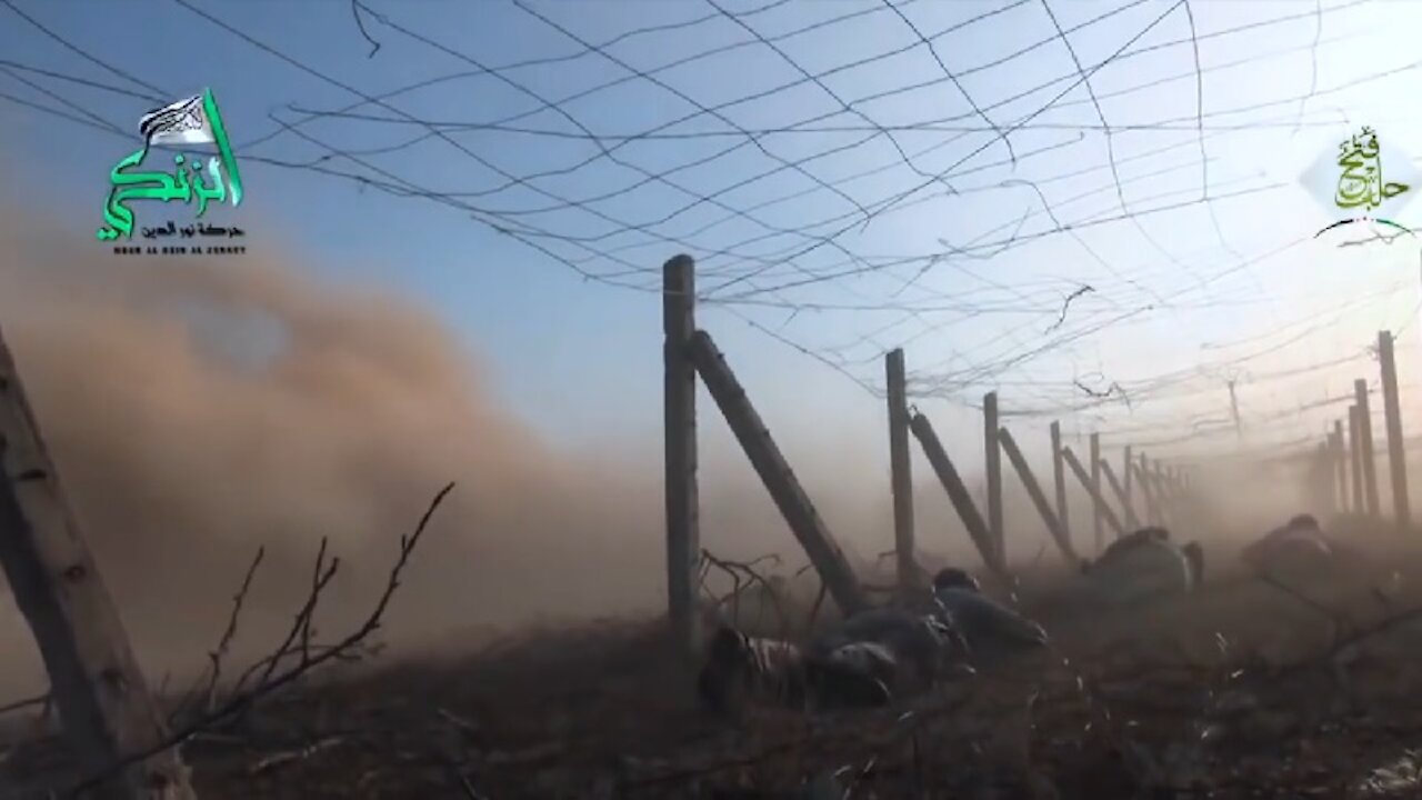 Rebel Fighters Experience Close Call with Airstrike