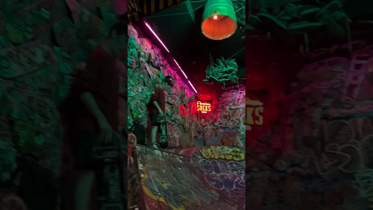 P.O.V Tour of the Barcelona Skatepark Bar #skateboarding