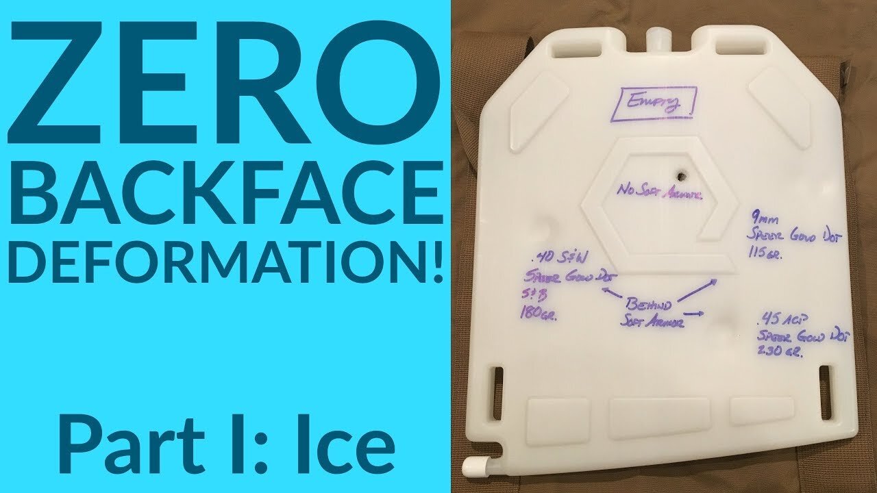 IcePlate® Ballistic Protection Ability Part I - Ice