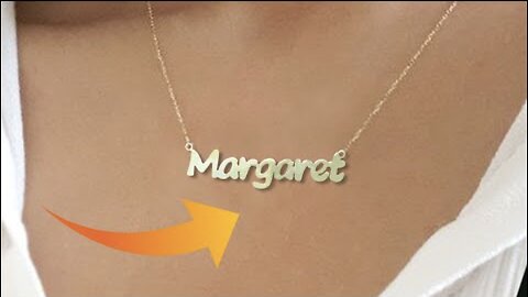 How do they make necklaces with personal names?