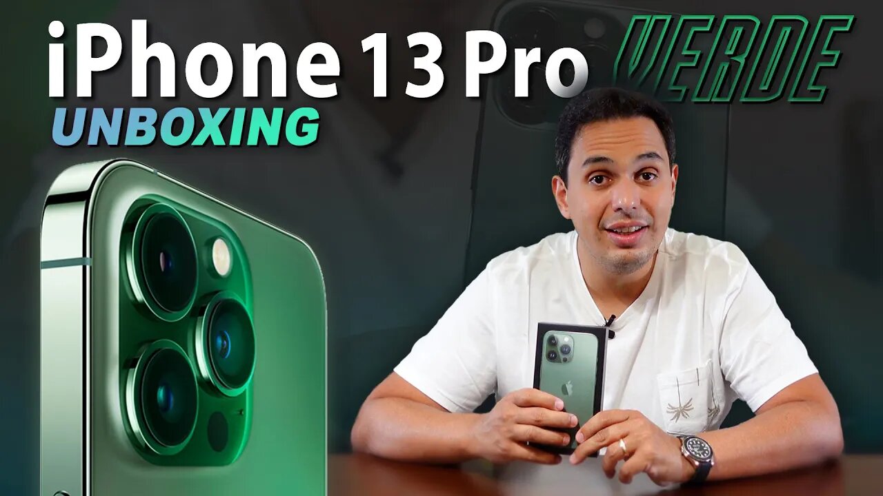 iPhone Verde? Unboxing do novo iPhone 13 Pro, "Hulk"