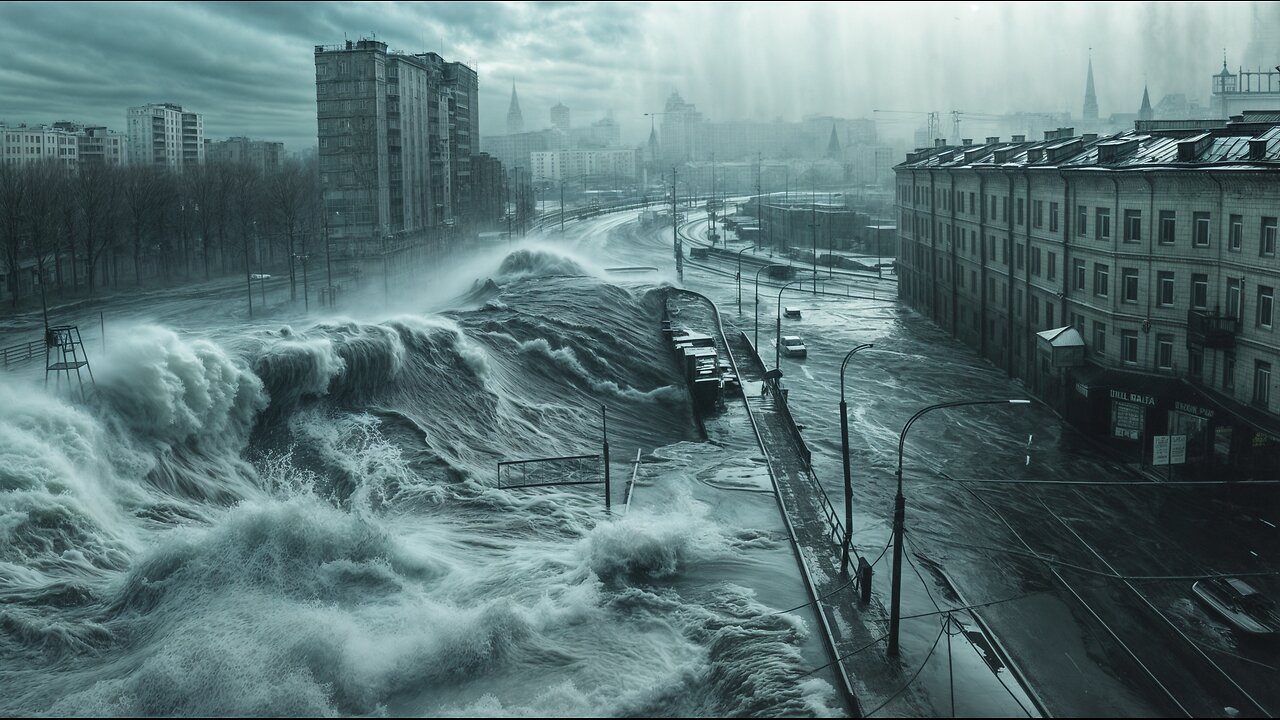 Russia NOW! Chaos in Moscow. Storm Edgar Brings Record Rains and Destructive Winds