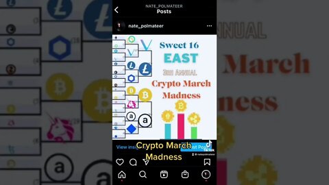 🤩Crypto March Madness in 40 seconds💸💎