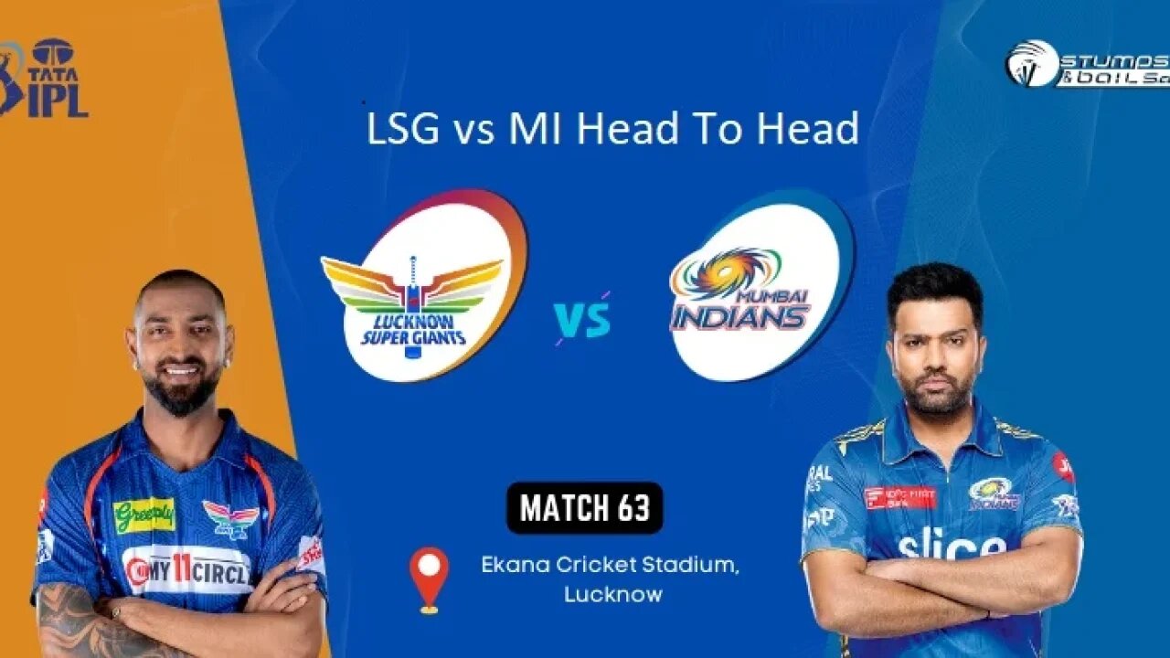 #tataipl2023 full highlight match lsg vs mi