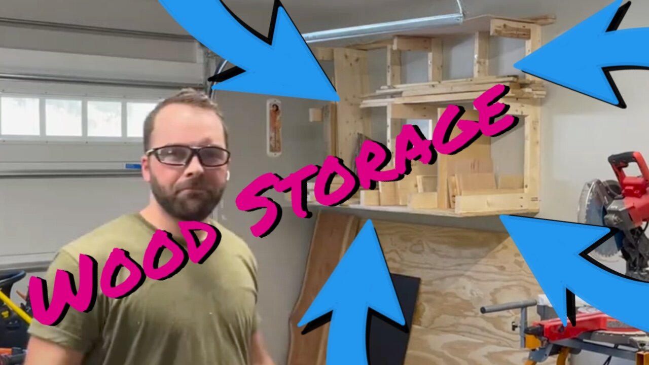 DIY Wood Storage: Building a Functional Storage Unit & Cleaning up the Garage!