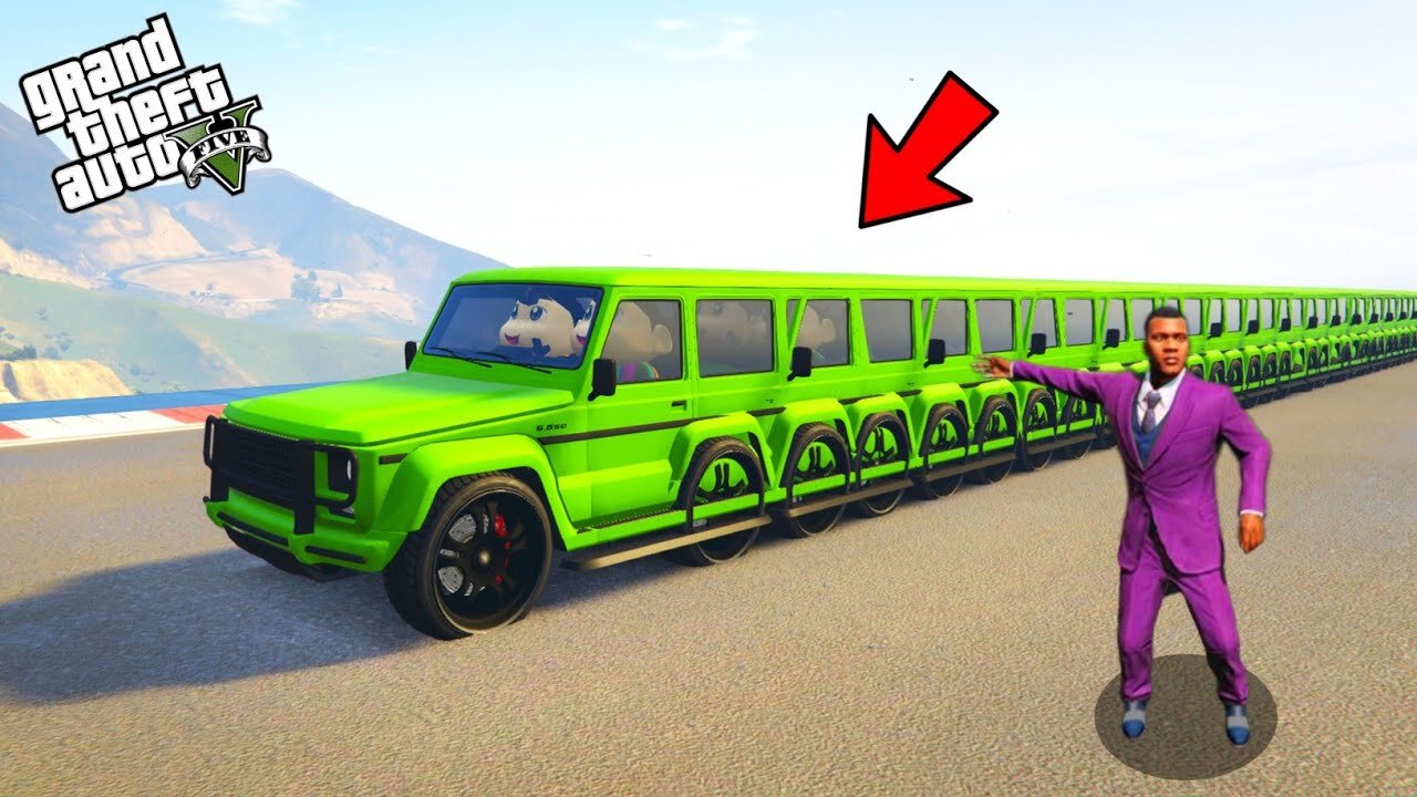 Franklin & Shinchan Make World's Longest luxury Car In Gta 5 | (Gta 5 Mods)