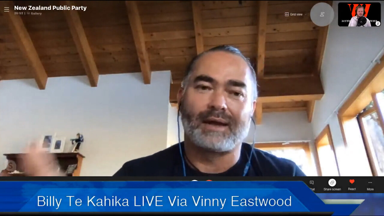 Billy Te Kahika Nightly Live Stream via Vinny Eastwood - 5 January 2021
