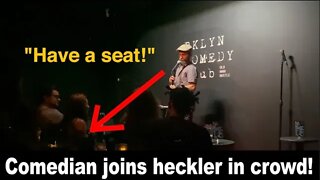 Comedian Joins Heckler in crowd!