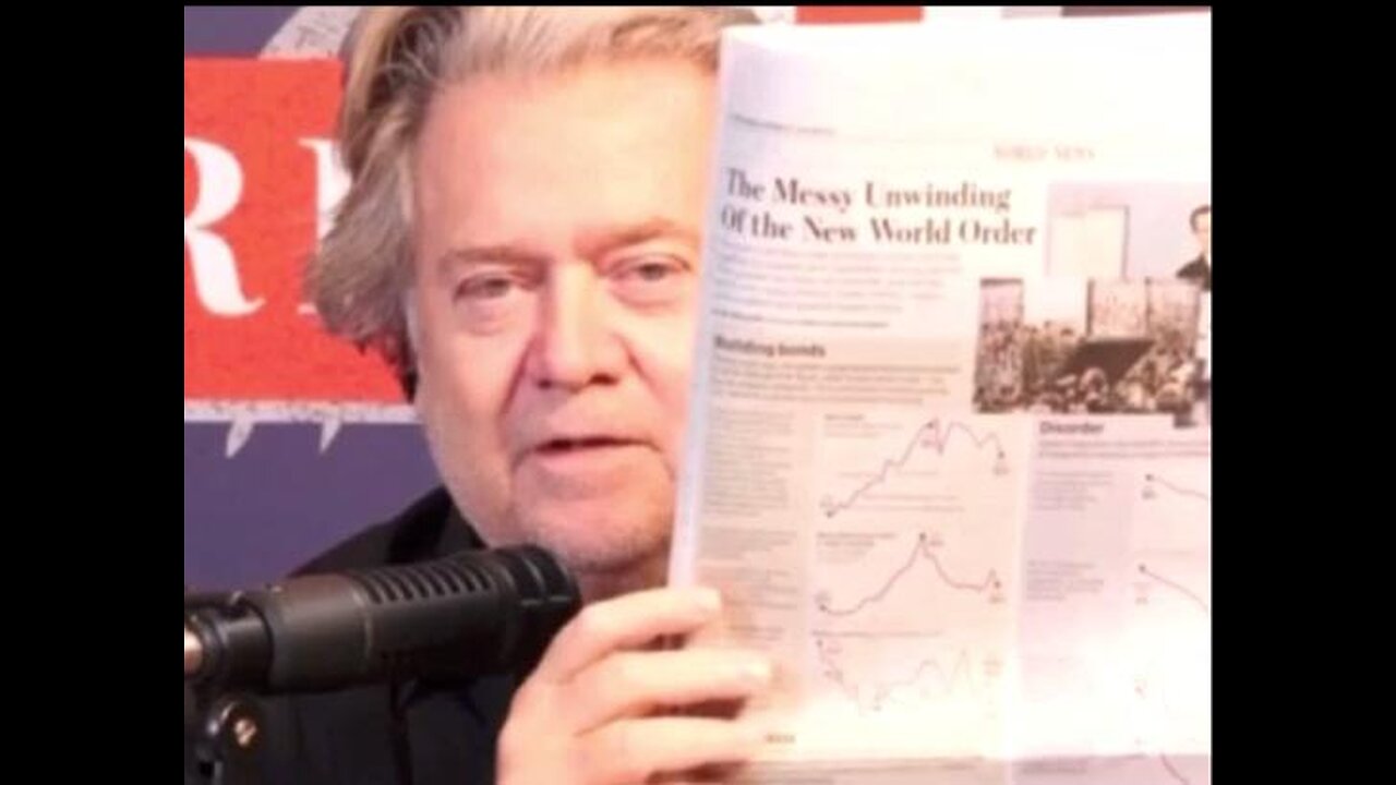 Steve Bannon: It's Christmas Day Baby!" 'The New World Order Unwinds': Wall Street Journal 11/05/22 Article