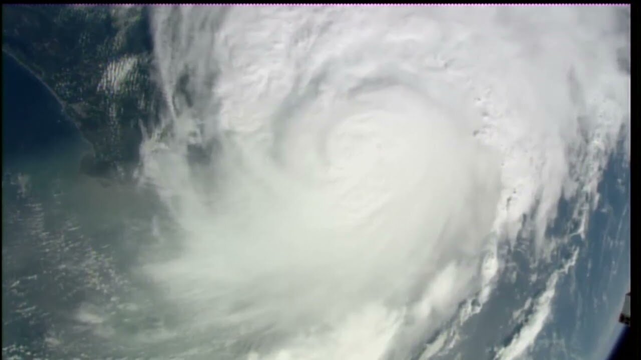 HURRICANE IDALIA IS SEEN FROM THE INTERNATIONAL SPACE STATION AFTER LANDFALL