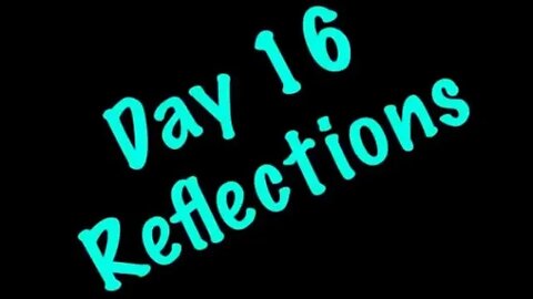 Day 16 Reflections