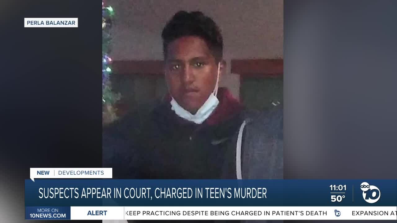 Three suspects in teen's death appear in court