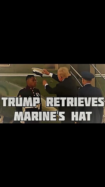 FLASHBACK: President Trump Retrieves Marine's Hat