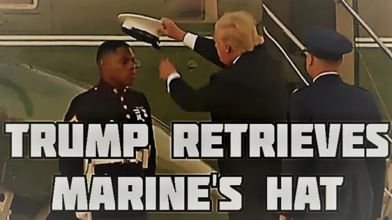FLASHBACK: President Trump Retrieves Marine's Hat