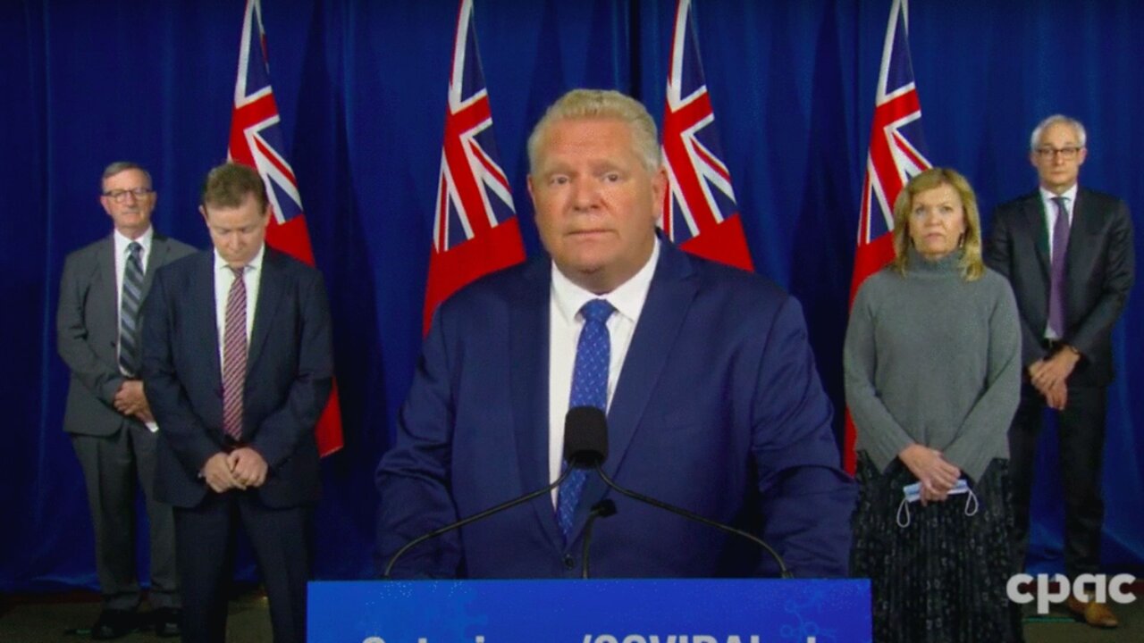 Ford Makes Masks Mandatory Indoors Across Ontario & Tightens Restrictions In 3 Hot Zones