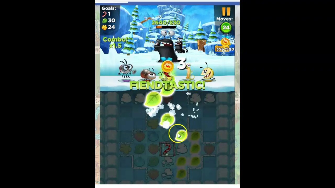 Best Fiends Level 24 Audio Talkthrough, Frozen Hills Tour