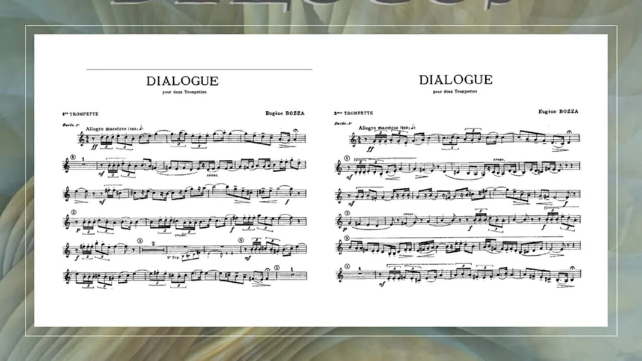 Dialogue, Eugéne Bozza - I MAESTOSO - [Heinz Karl Schwebel & Ayrton Banck)] (Trumpet Duet)