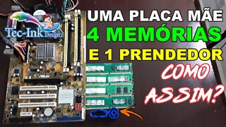 Memórias Pegando Fogo A 220° Graus Como Isso É Possível? Placa Mãe 775 Queimando Memórias Na Hora