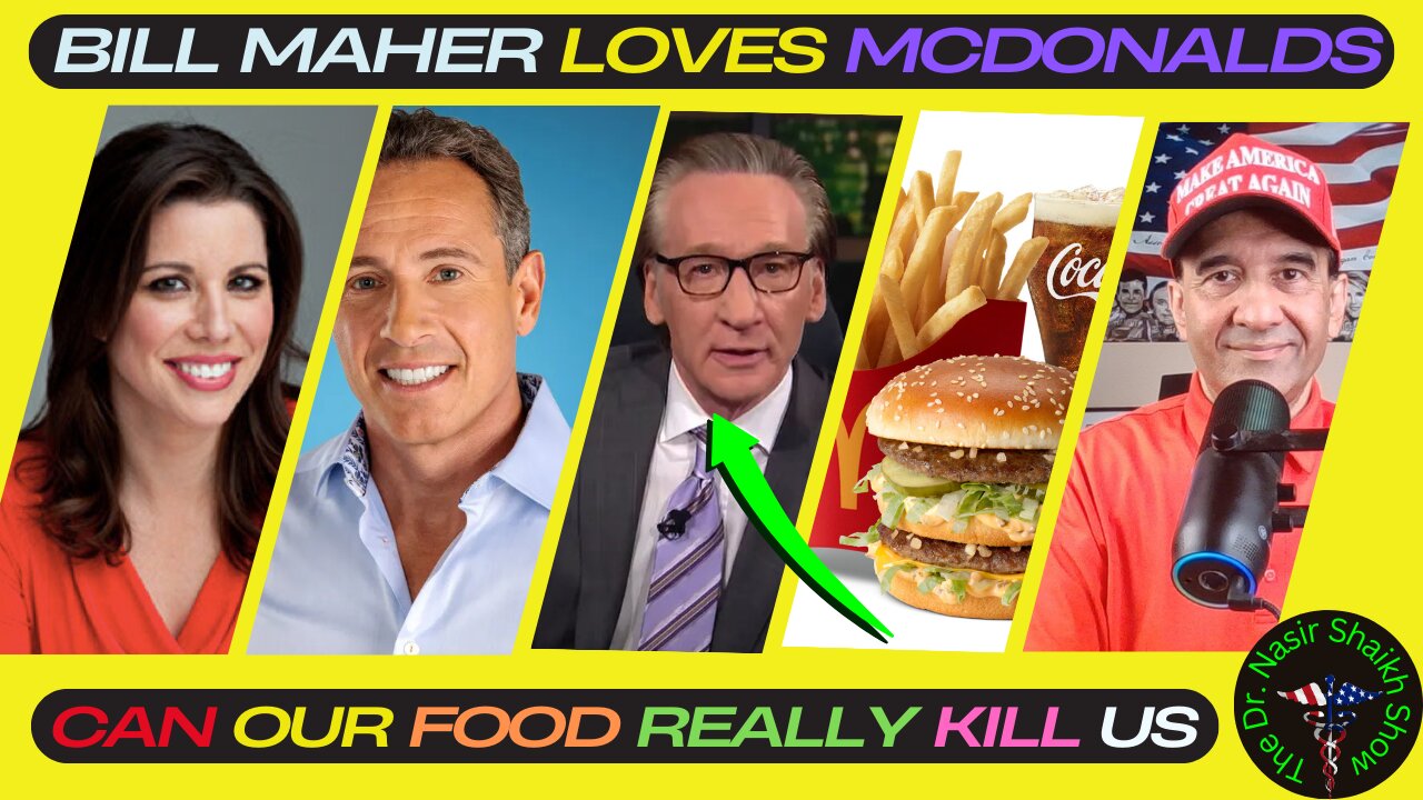 Bill Maher CONFESSES - "I Fuking Love McDonald's - It's ABSOLUTELY Delicious" Tells Guests Overtime