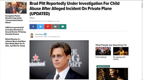 'Did Demoness, Illuminati Witch Angelina Jolie Emasculate Brad Pitt in Custody Sham?' - 2016