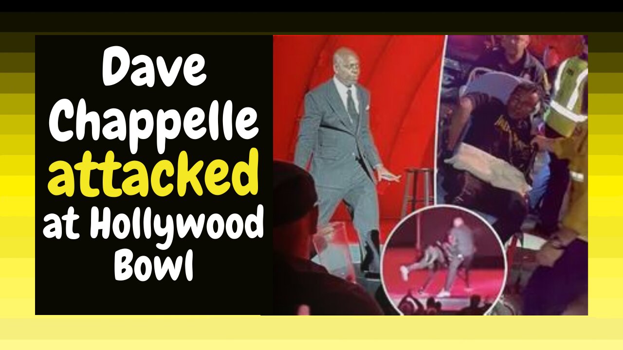 Dave Chappelle Attacked Onstage During Hollywood Bowl Performance! (Re-upload)