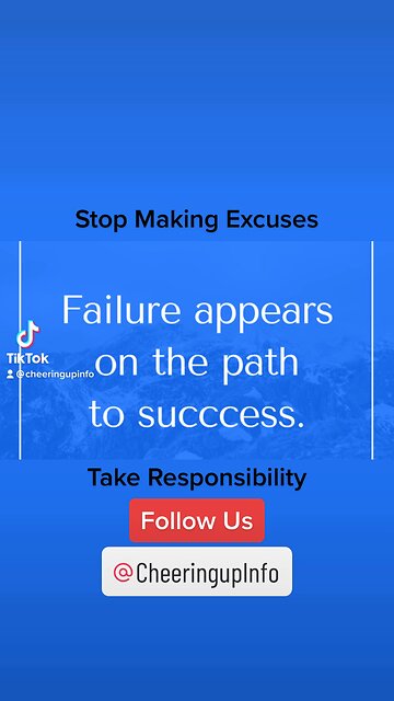 Stop making excuses ￼