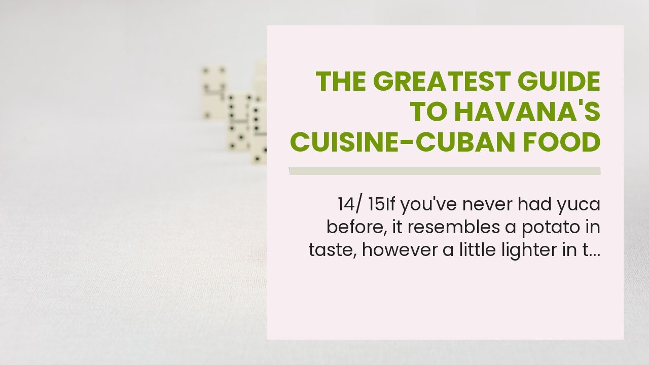 The Greatest Guide To Havana's Cuisine-Cuban Food Saint Louis-Cuban Food Truck