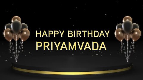 Wish you a very Happy Birthday Priyamvada