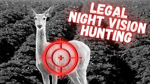 THIS IS LEGAL! Shooting Deer at Night...Huge Doe! (ATN X Sight)