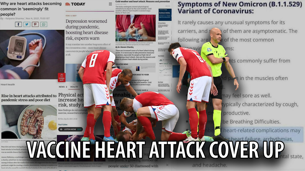 Athletes are COLLAPSING from Heart Complications After Receiving the Vaccine, Media Says its Normal