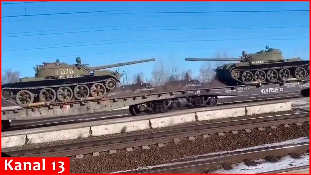 Russia sends to front T-54, T-55 tanks from the 1940s, 1950s