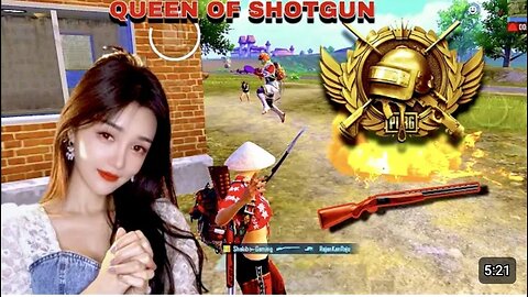 Shotgun Queen VS Agressive Squad___PUBG MOBILE