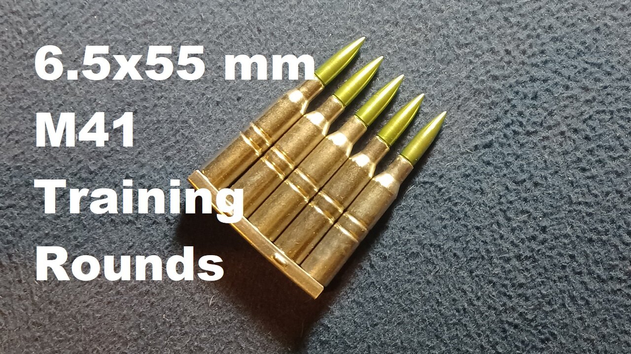 SHOW AND TELL 106: 6.5x55mm Swedish Mauser. Swedish Military M41 Training Rounds.